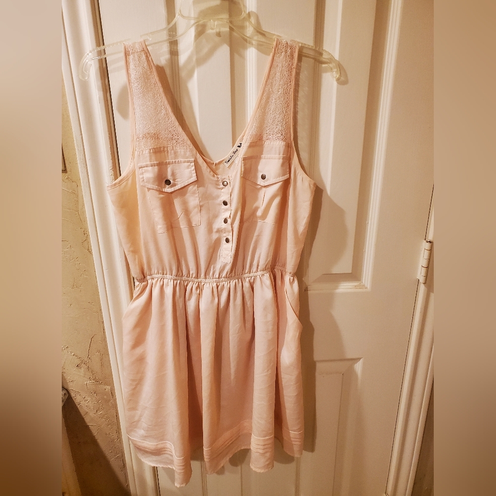 Double Zero Light Pink Sleeveless Dress